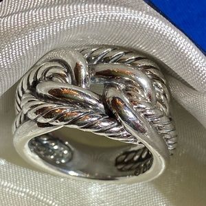 David Yurman Silver Ring, Size 6